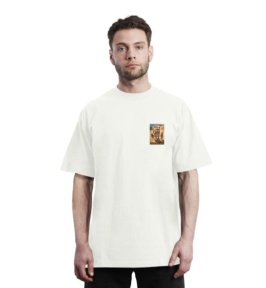 3 CHEETAHS STAMP T-SHIRT CREAM