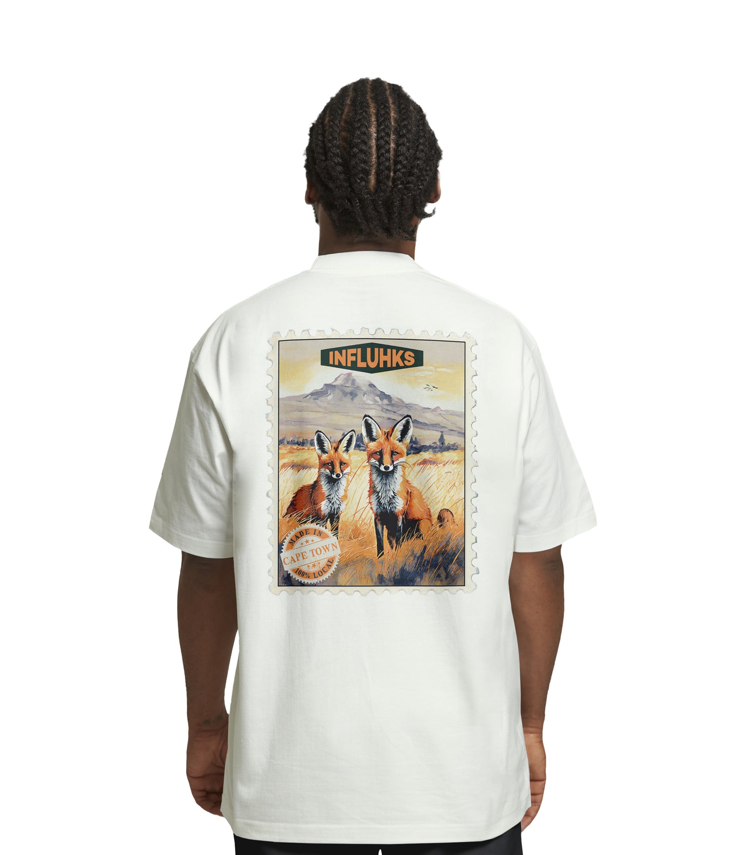 BAT-EARED FOX STAMP T-SHIRT CREAM