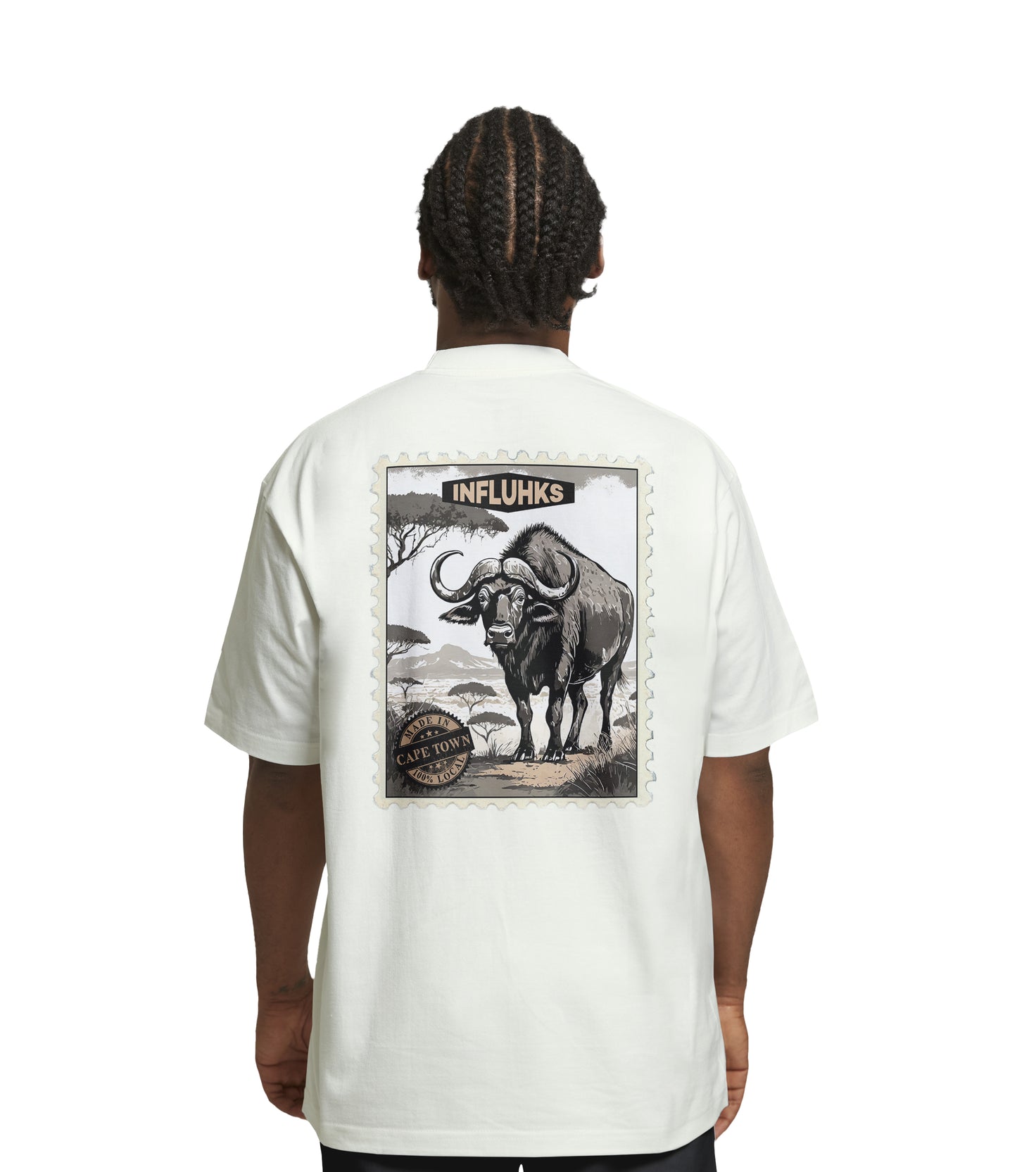 BUFFALO STAMP T-SHIRT CREAM