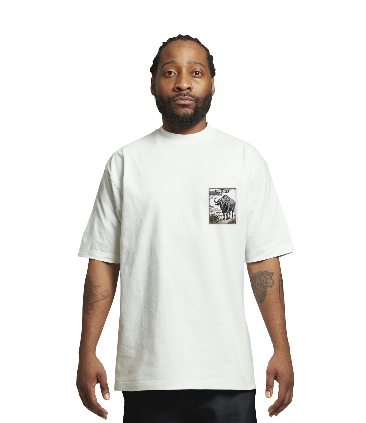 BUFFALO STAMP T-SHIRT CREAM