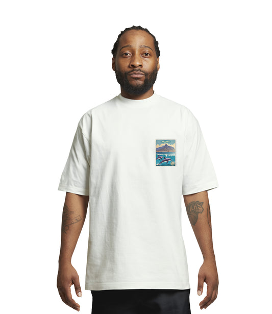 DOLPHINS STAMP T-SHIRT CREAM