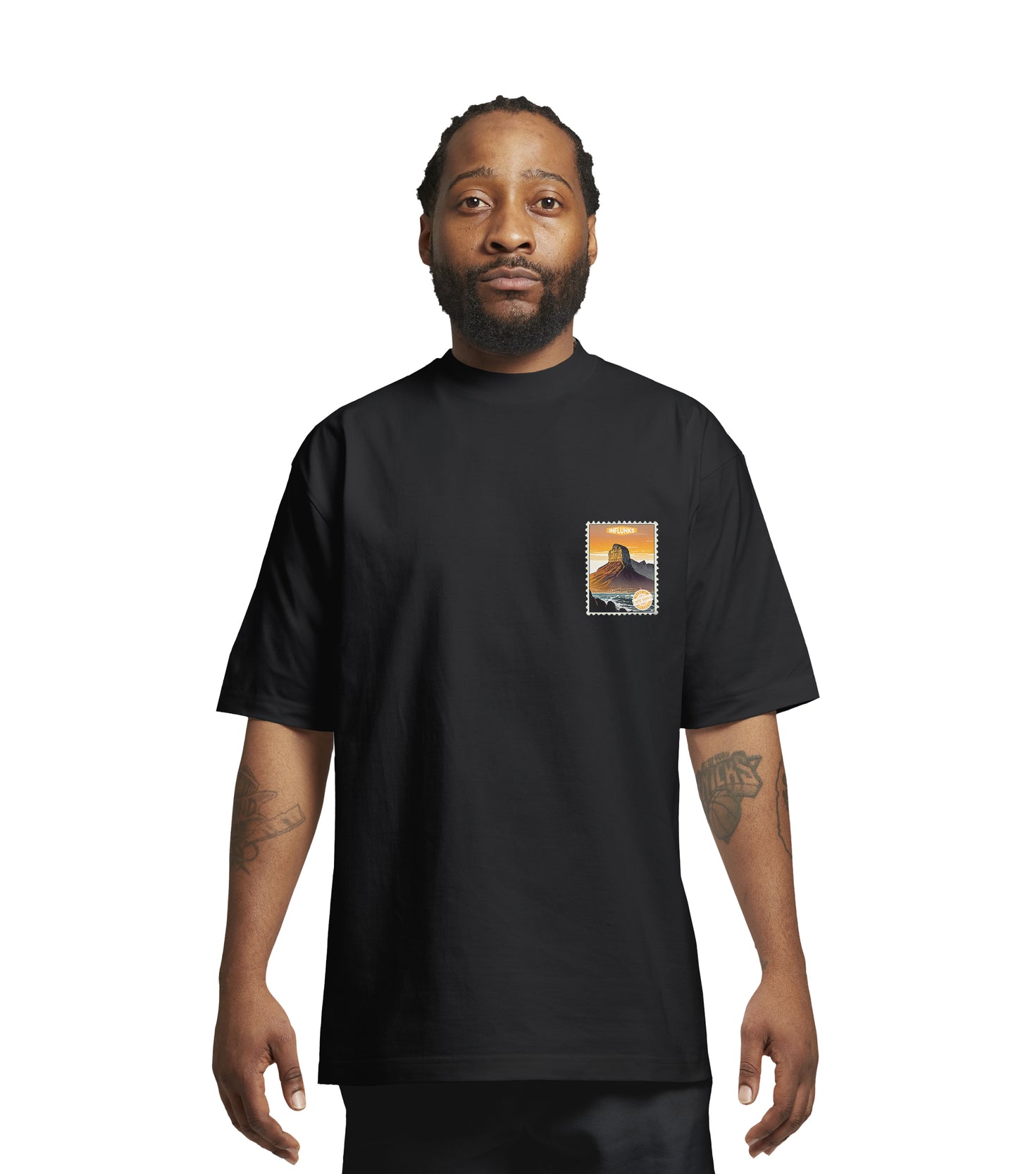 LIONS HEAD STAMP T-SHIRT BLACK