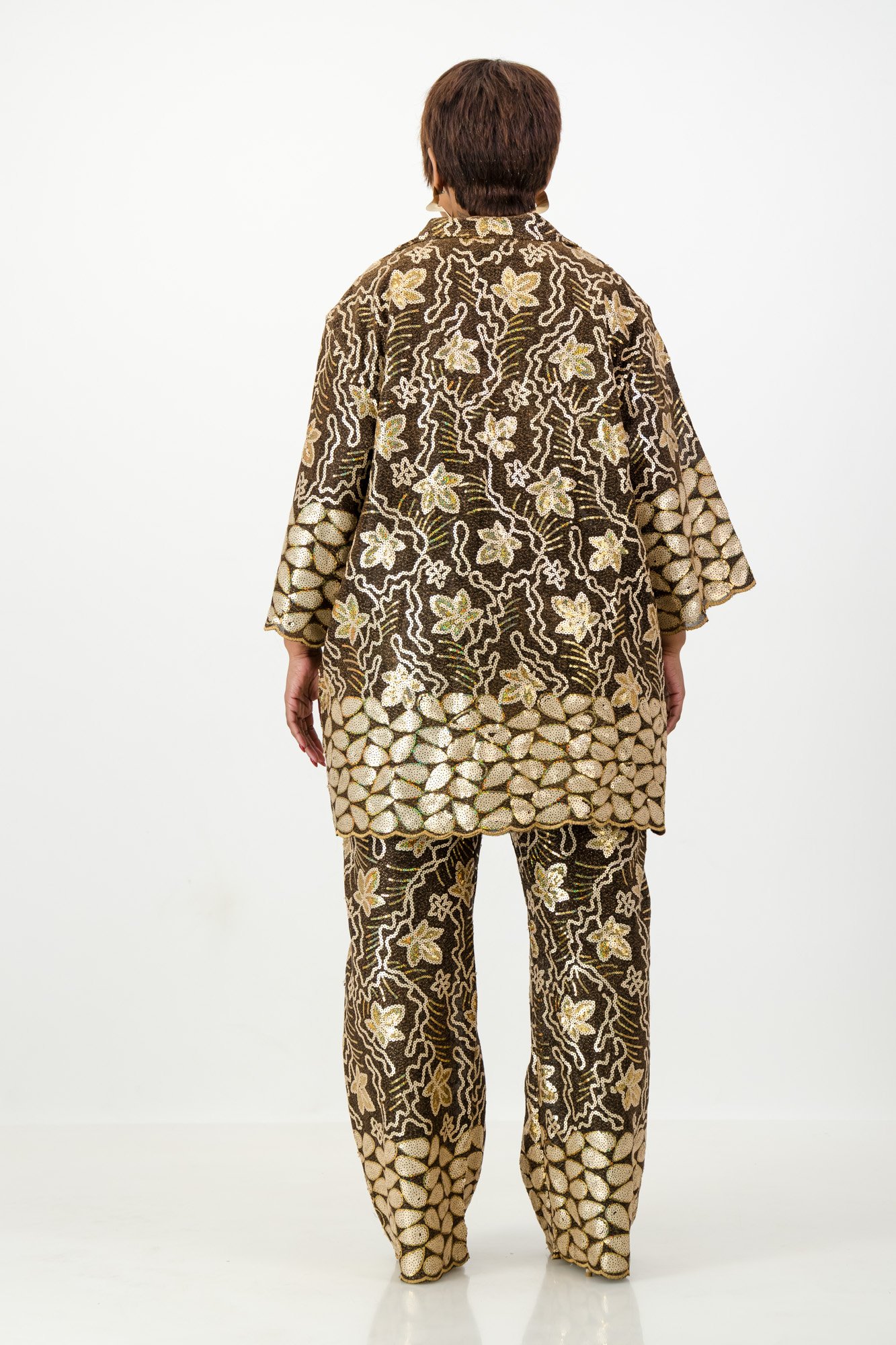 Golden Mosaic Luxe Sequin Shirt 5