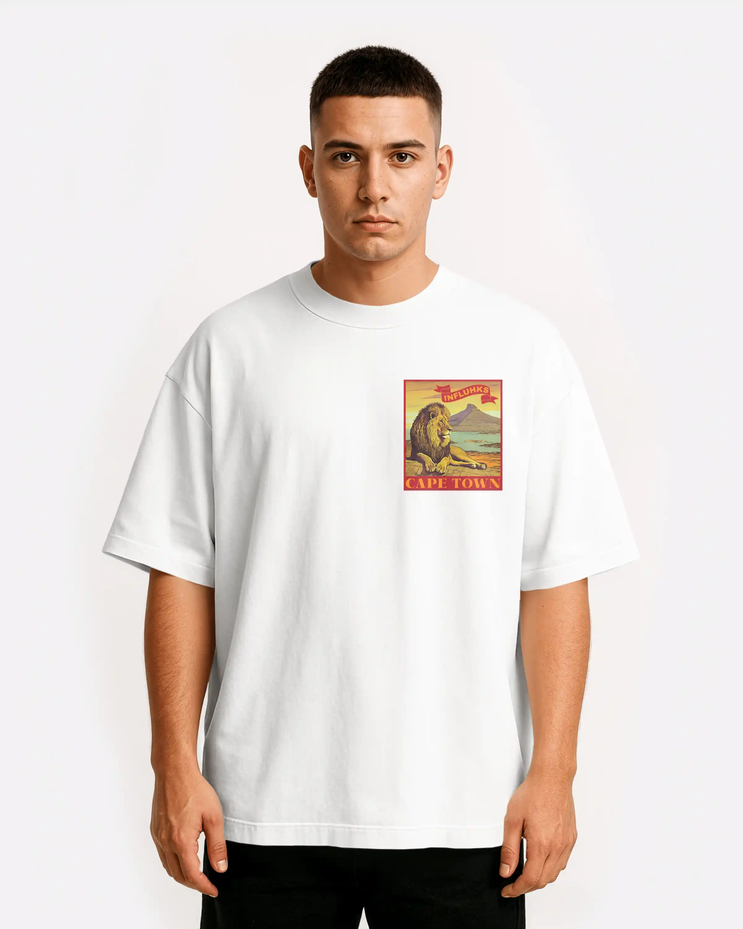 Cape Lion Heritage Oversized Tee
