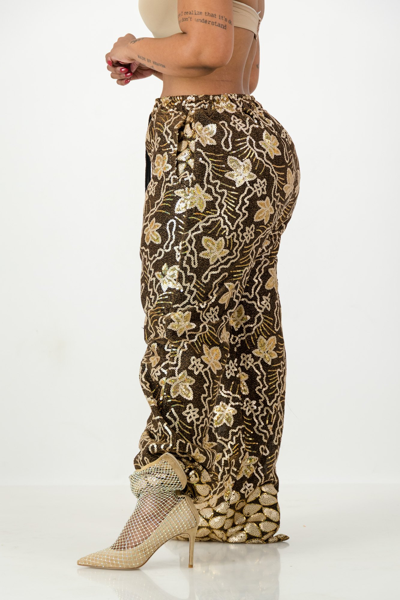 Golden Mosaic Luxe Sequin Trousers 3